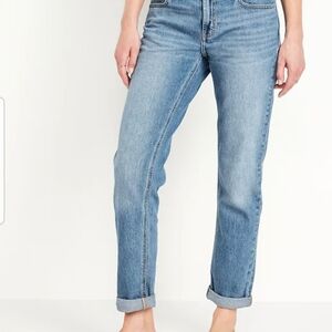 Old Navy Mid-Rise Boyfriend Blue Jeans